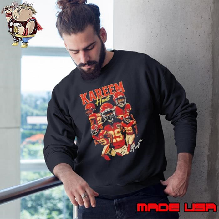 Kareem Hunt Kansas City Chiefs NBA signature vintage Sweatshirt