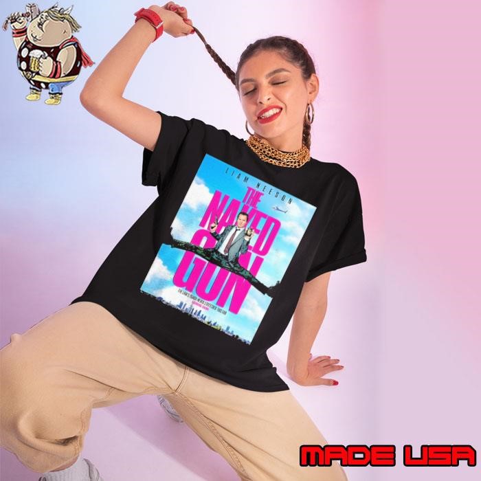 Liam Neeson The Naked Gun The Law's Reach Never Streched This Far Ladies tee