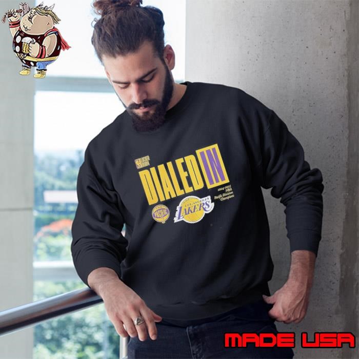 Los Angeles Lakers 2025 The Pacific Division Champions Locker Room Sweatshirt