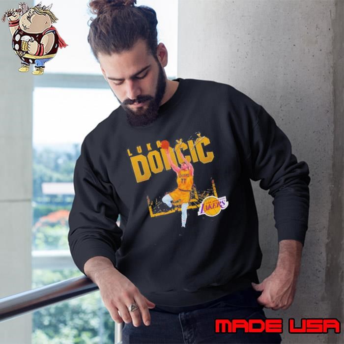 Luka Doncic Los Angeles Lakers Shattered Sweatshirt
