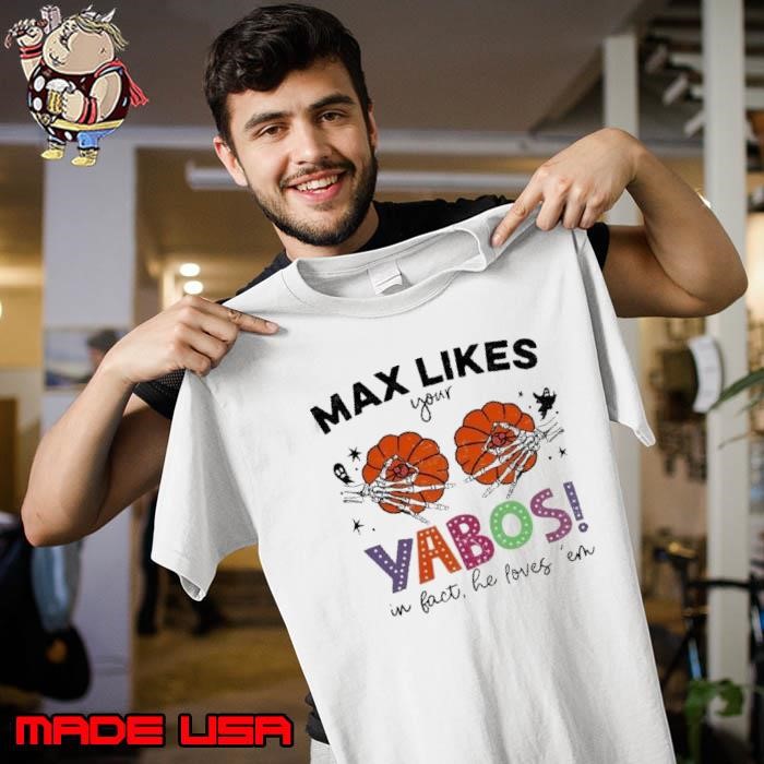 Max likes your yabos in fact he loves ’em skeleton shirt
