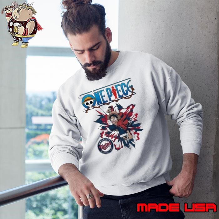 Minnesota Twins One Piece Monkey D Luffy Sweatshirt