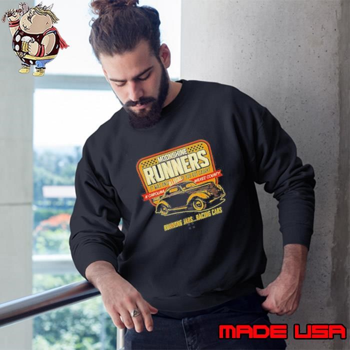Nascar Checkered Flag Sports Moonshine Runners Sweatshirt