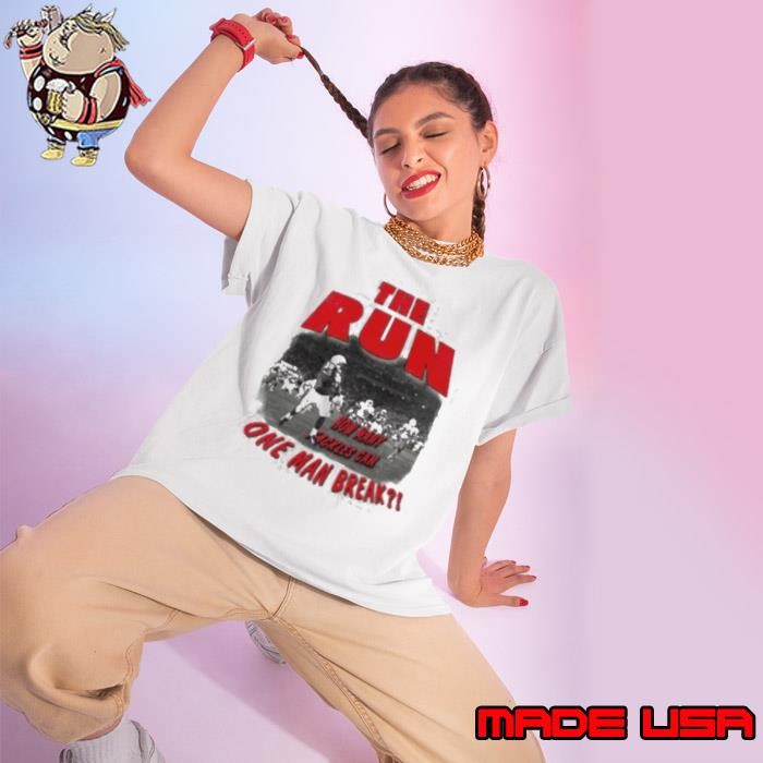 Nebraska football The Run one man break Ladies tee
