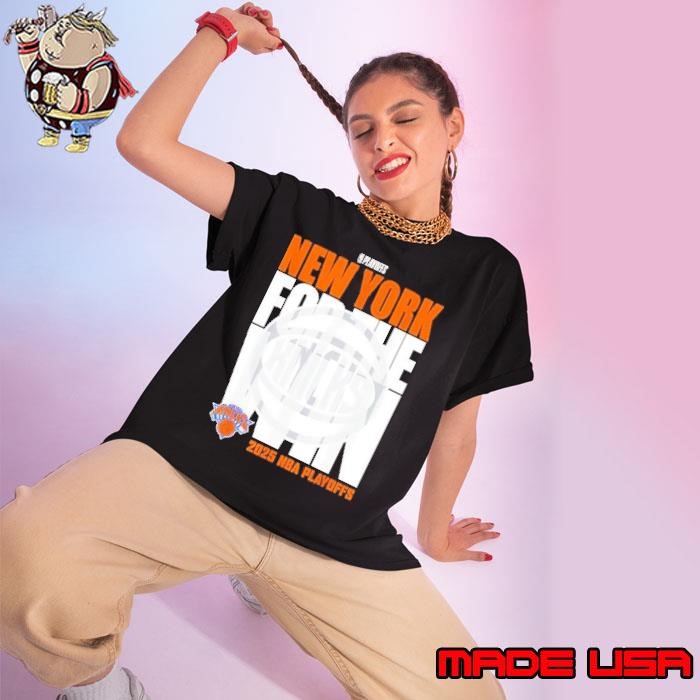 New York Knicks For the Win 2025 Playoffs Ladies tee