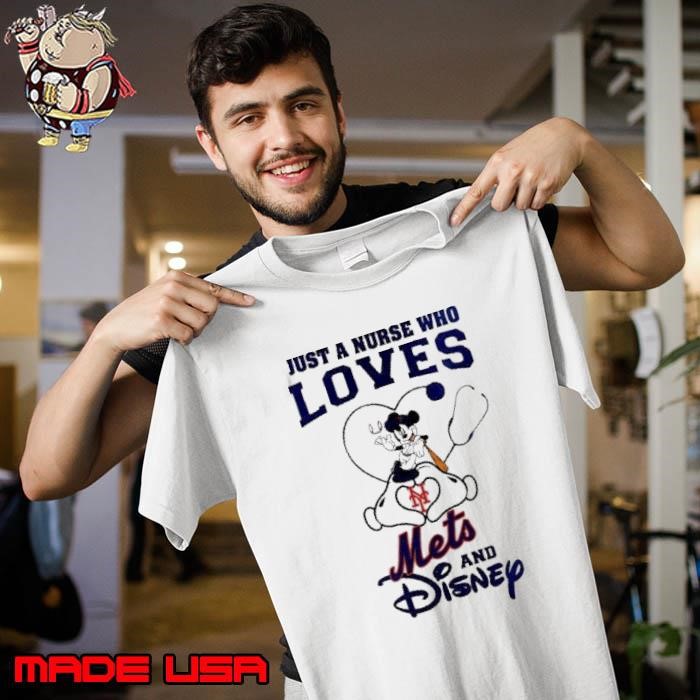 New York Mets Mickey Mouse just a nurse who loves and Disney Baseball Unisex