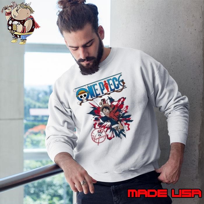 New York Yankees One Piece Monkey D Luffy Sweatshirt