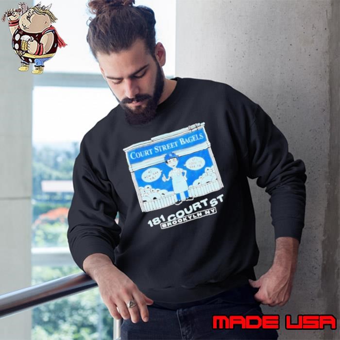 New York Yankees court street bagels 181 court st Brooklyn NY Sweatshirt