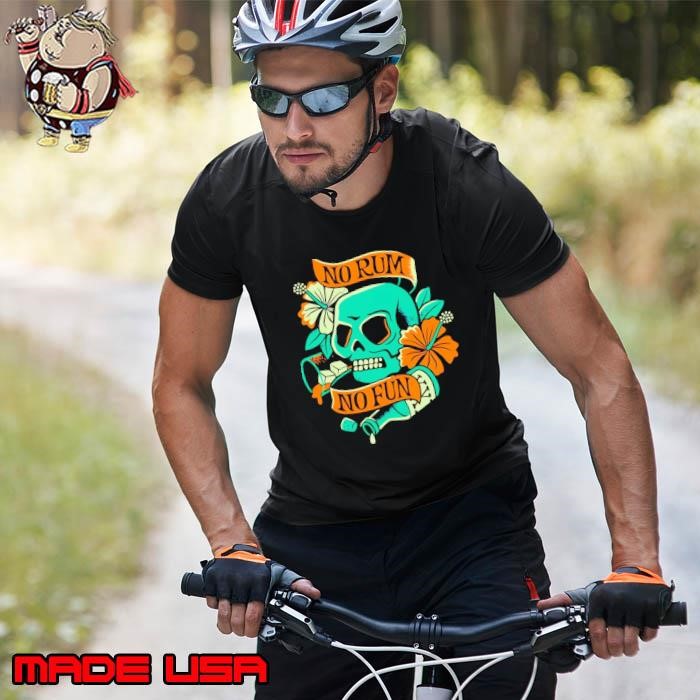No rum no fun skull flower Unisex