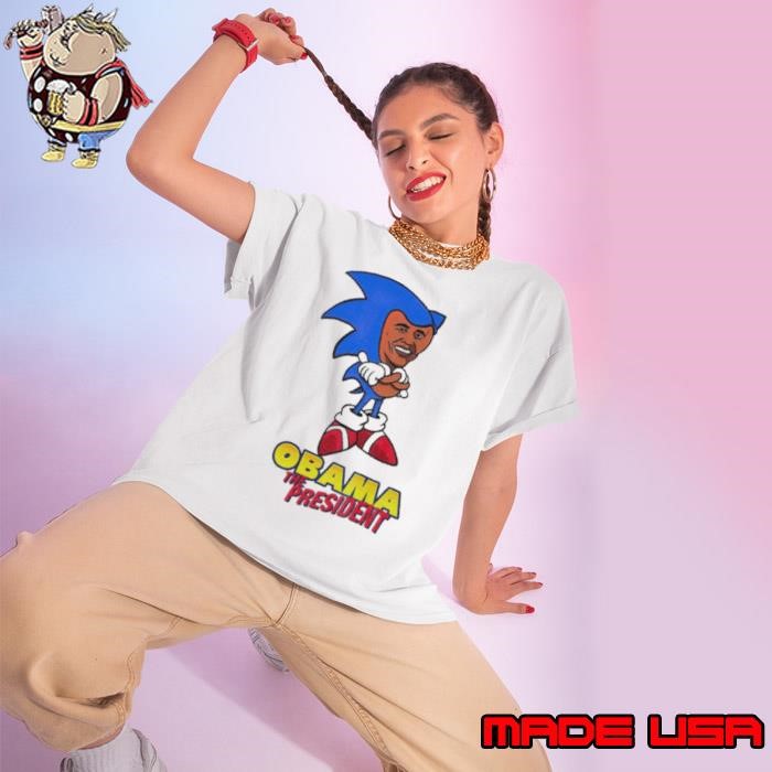 Obama The President hedgehog Ladies tee