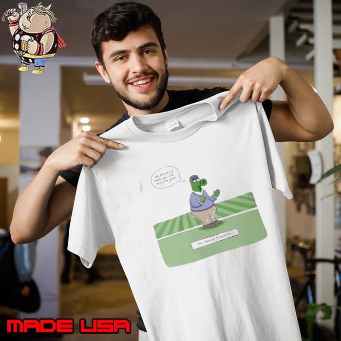 Ok let’s all just settle down and enjoy the game Phillie Phanatic mascot Unisex