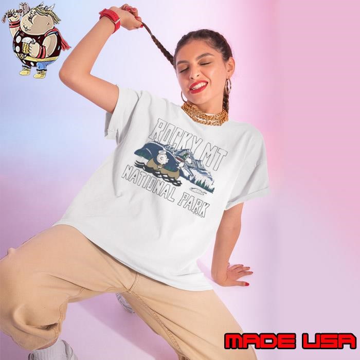 Peanuts Charlie Brown X Rocky Mountain National Park 2025 Retro Painting Ladies tee