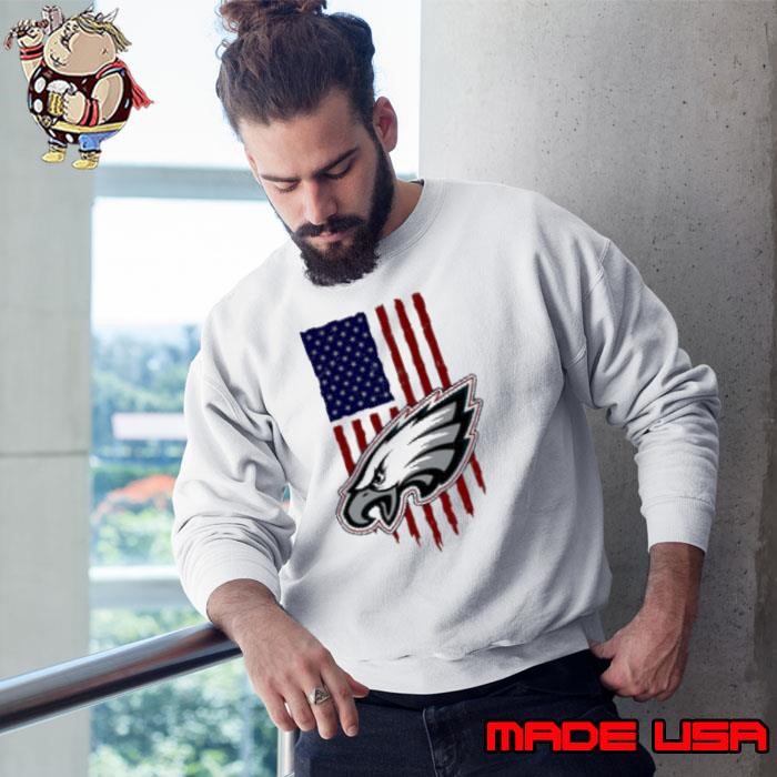 Philadelphia Eagles American Flag logo Sweatshirt