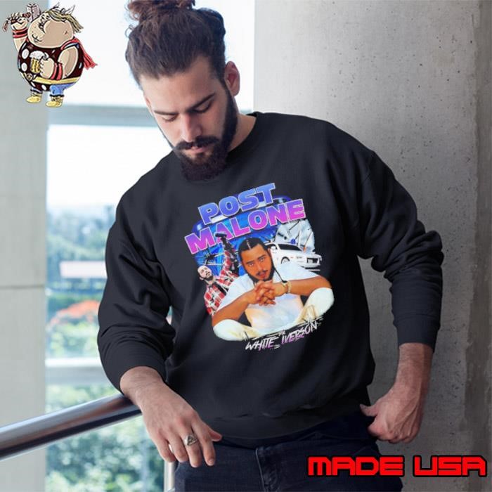 Post Malone the White Iverson Sweatshirt
