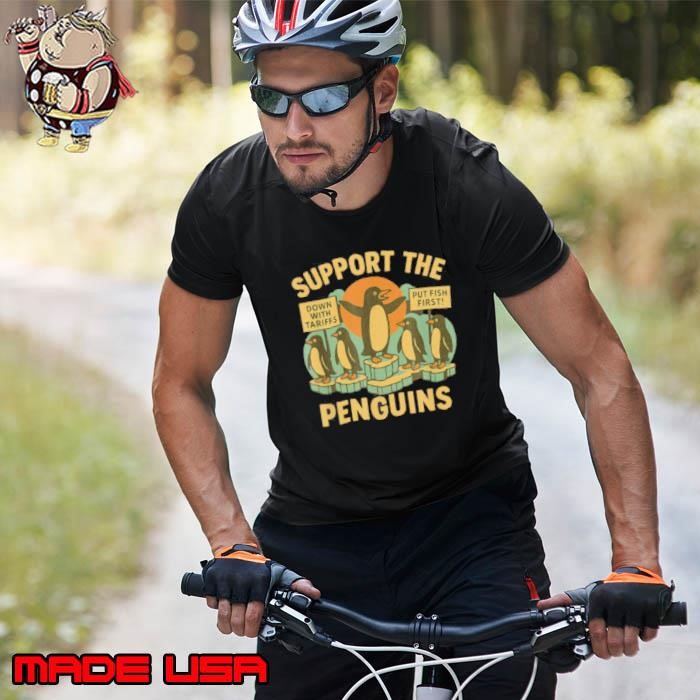 Resist Penguins Against Tariffs retro Unisex
