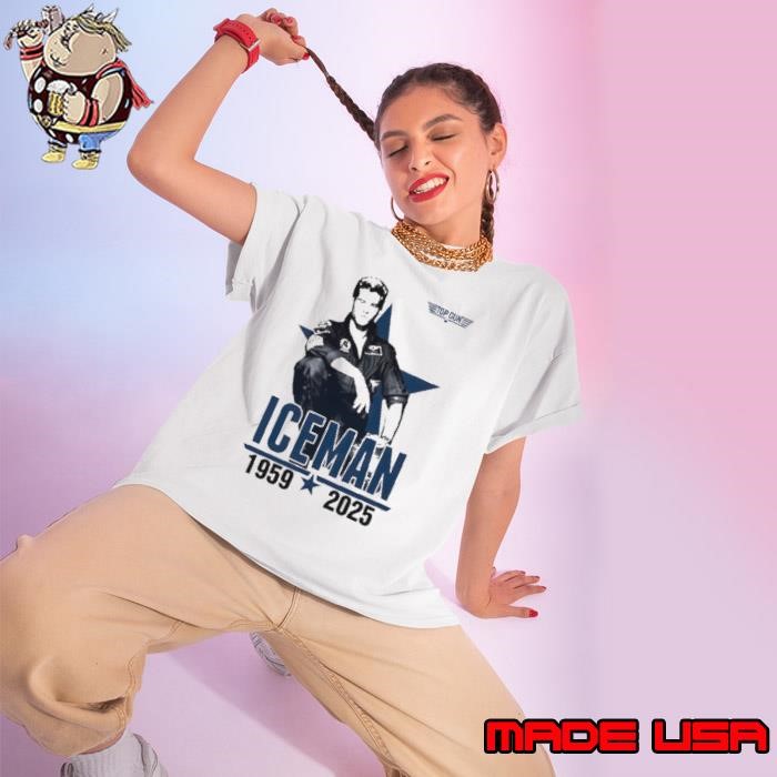 Rip Val Kilmer Iceman Top Gun 1959 2025 Ladies tee