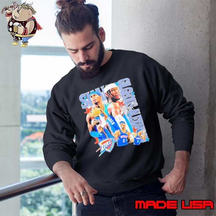 Shai Gilgeous Alexander Oklahoma City Thunder player collage Sweatshirt