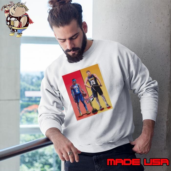 Shai Gilgeous Alexander vs Nikola Jokić Joker graphic Sweatshirt