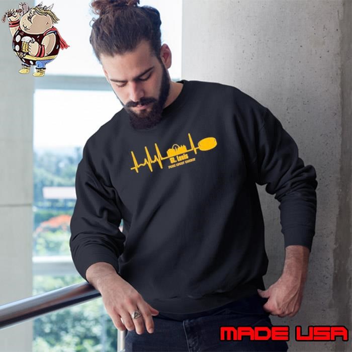St. Louis hockey pure sport energy heartbeat Sweatshirt
