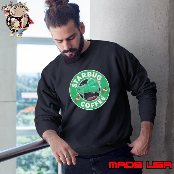 Starbug Red Dwarf X The Starbucks Starbug Coffee Logo Sweatshirt