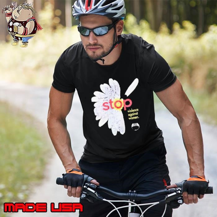 Stop violence against women in the name love stop flower Unisex