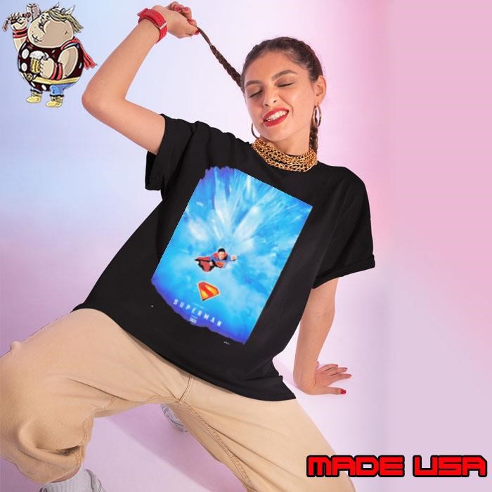 Superman Movie Directed By James Gunn With David Corenswet 2025 Ladies tee