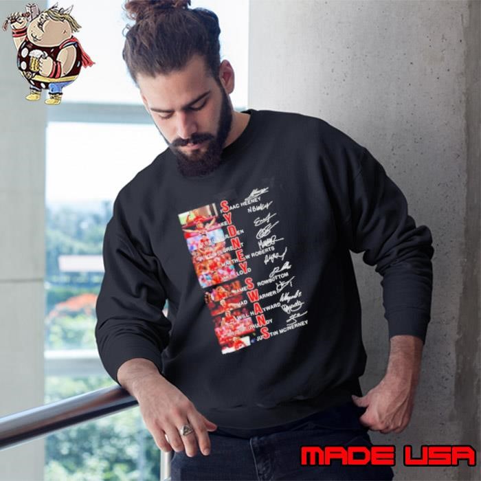 Sydney Swans players name signatures Sweatshirt