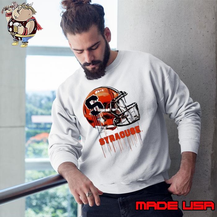 Syracuse Orange Youth Heather Dripping Football Sweatshirt