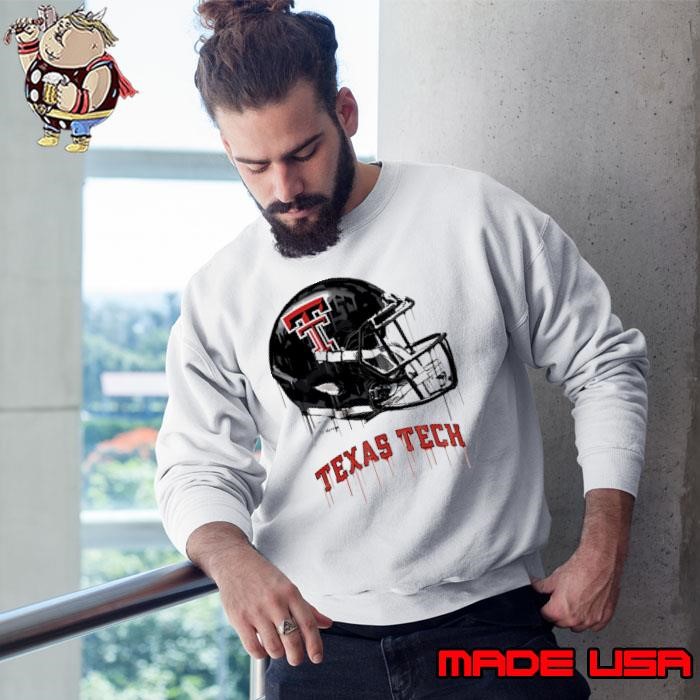 Texas Tech Red Raiders Youth Heather Dripping Football Helmet Sweatshirt