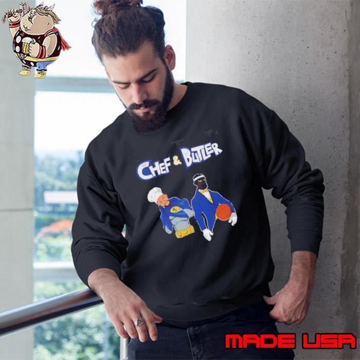 The Chef and the Butler Golden State Warriors cartoon Sweatshirt