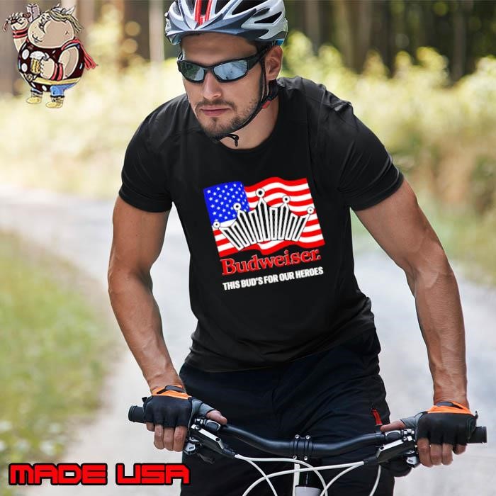 This Bud’s for our heroes american flag Unisex