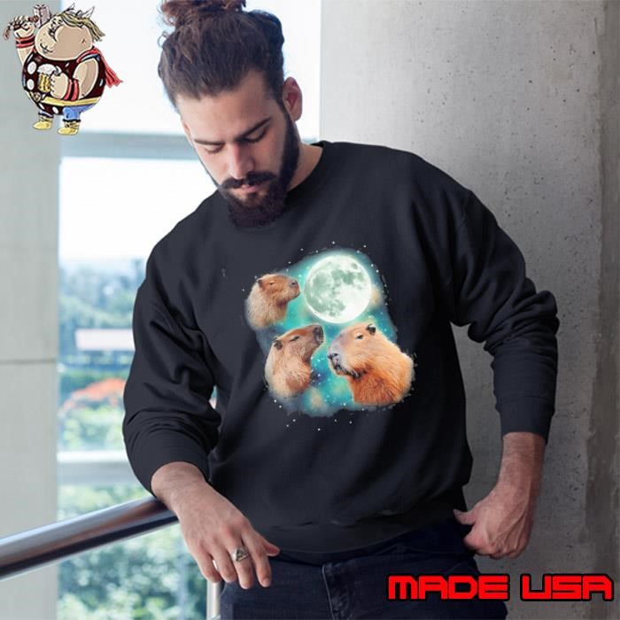 Three moon capybaras Sweatshirt