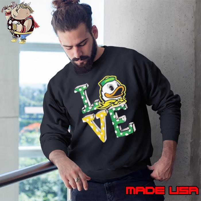 Tiny Turnip Oregon Ducks Infant Love Sweatshirt