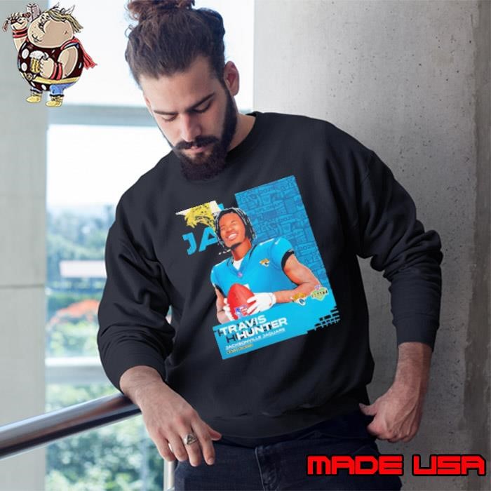 Travis Hunter Jacksonville Jaguars 2025 NFL Draft art Sweatshirt