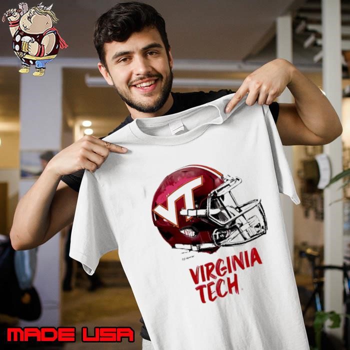 Virginia Tech Hokies Youth Heather Dripping Football Helmet Unisex