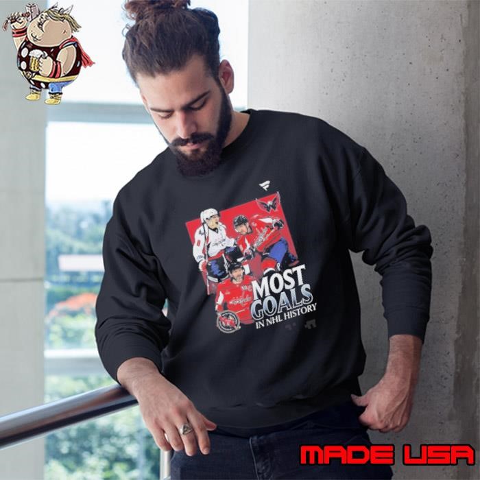 Washington Capitals Alexander Ovechkin Evolution Of 8 Most Goal In NHL History Sweatshirt