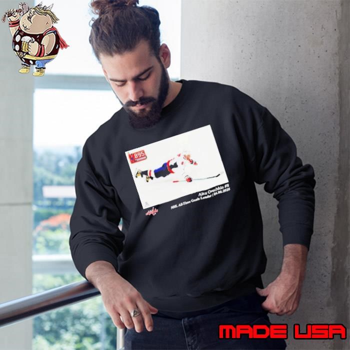 Washington Capitals Alexander Ovechkin NHL All Time Goals Leader Flash Feature Sweatshirt