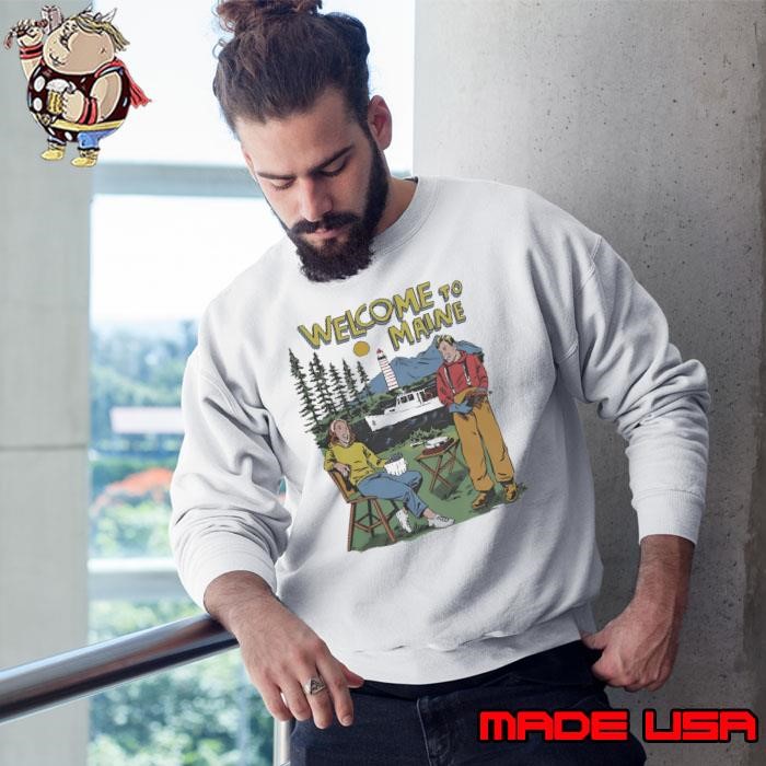 Welcome To Maine Essential Vintage Sweatshirt