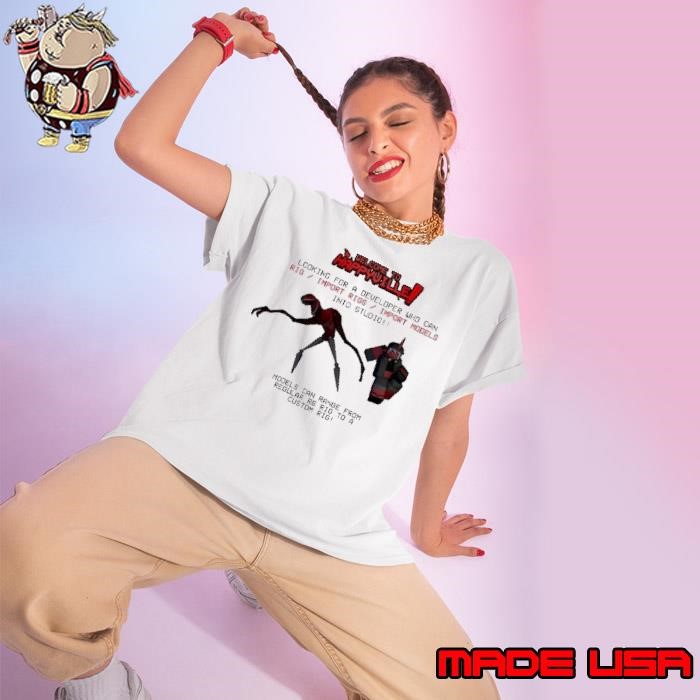 Welcome to Happyville looking for a Developer who can rig Ladies tee