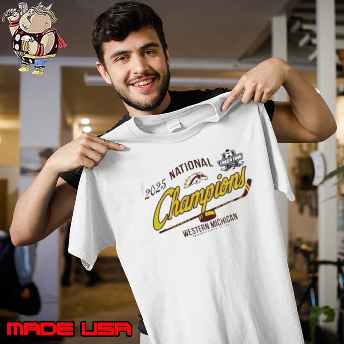 Western Michigan University Men’s Hockey 2025 National Champions logo Unisex