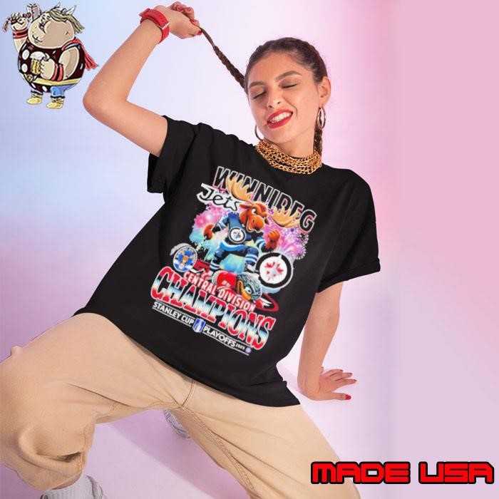Winnipeg Jets Central Division Champions Stanley Cup Playoffs 2025 mascot Ladies tee