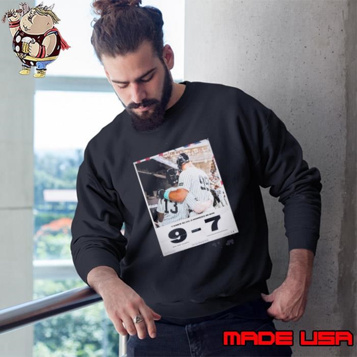 Yanks Slug 3 Homers In Win New York Yankees Baseball MLB 9-7 Arizona Diamondbacks Final Score April 3 2025 Poster Sweatshirt