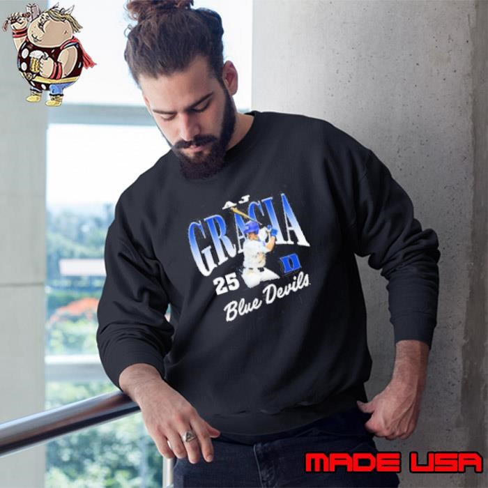AJ Gracia 25 Duke Blue Devils Baseball NCAA Division I 2025 Sweatshirt
