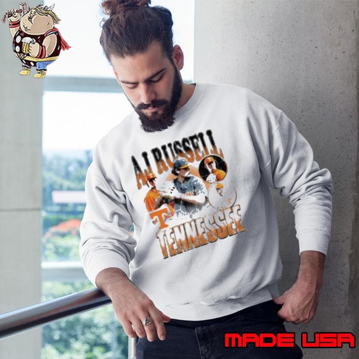 AJ Russell Tennessee Vols Baseball NCAA Division I 2025 90s Graphic Sweatshirt