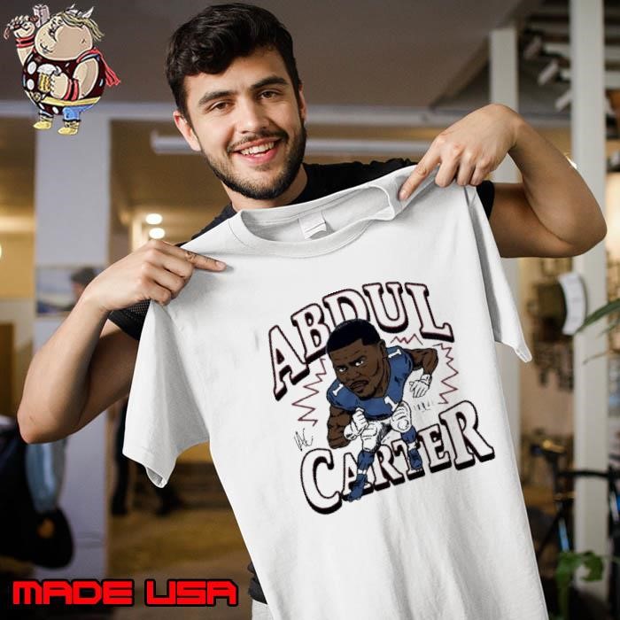 Abdul Carter New York Giants caricature signature Unisex