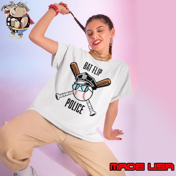 Awesome Bat Flip Police Ladies tee