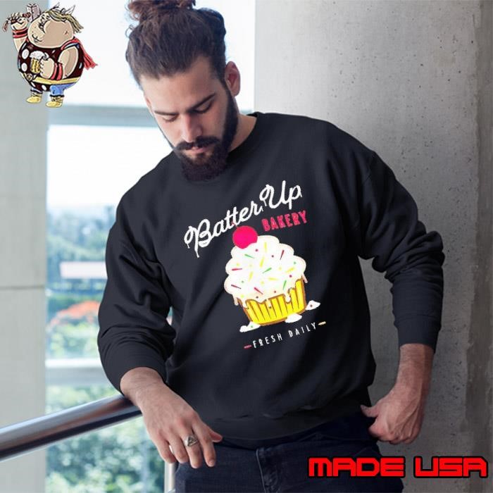 Batter up bakery confetti cupcake Sweatshirt