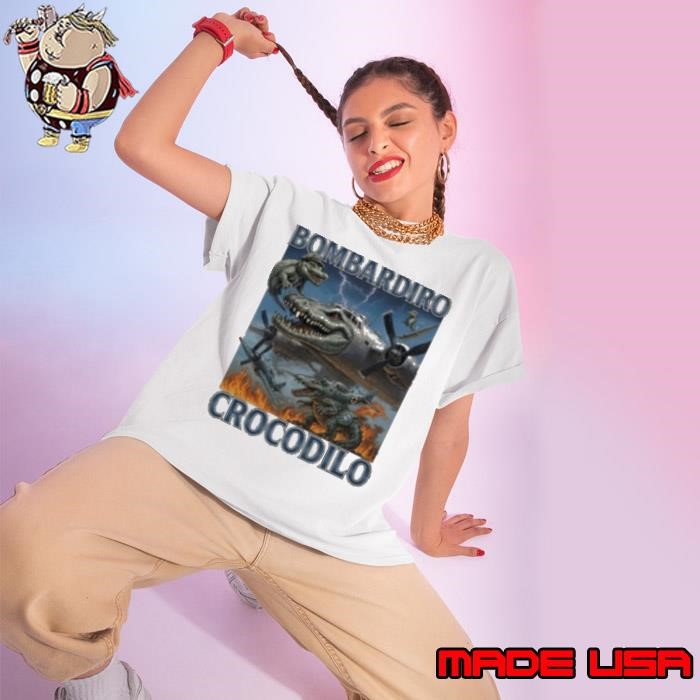 Bombardiro Crocodilo Italian Brainrot Meme Ladies tee