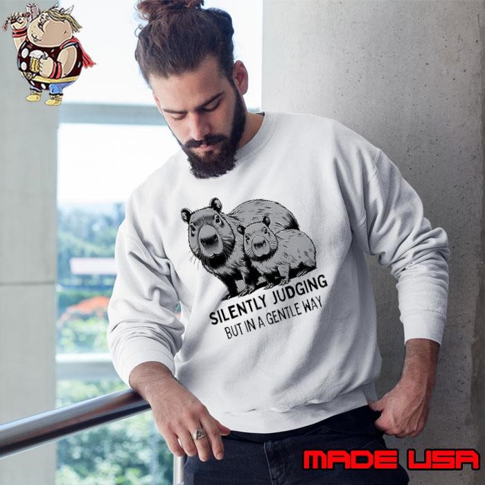Capybara silently judging but in a gentle way Sweatshirt