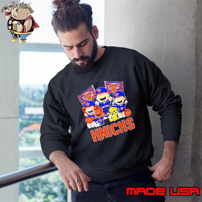 Charlie Brown and Friends Peanuts cheer New York Knicks Playoffs 2025 Sweatshirt